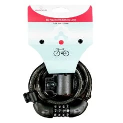 Inventware Bicycle Cable Combination Lock 12MM X 1200MM