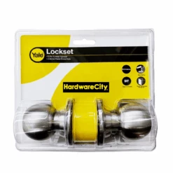 Yale CA5127 US32D Entrance Cylindrical Knob Set