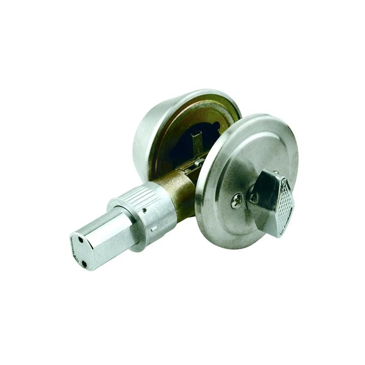 Yale V8111 US32D Stainless Steel Deadbolt Entrance Lockset With Thumbturn 2 Yale V8111 US32D Stainless Steel Deadbolt Entrance Lockset With Thumbturn - Image 2
