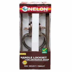 Nelon ENTRANCE LOCKSET Antique Copper 1711 Series