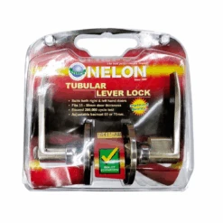 Nelon TUBULAR LEVER LOCK 16411-AB Antique Bronze