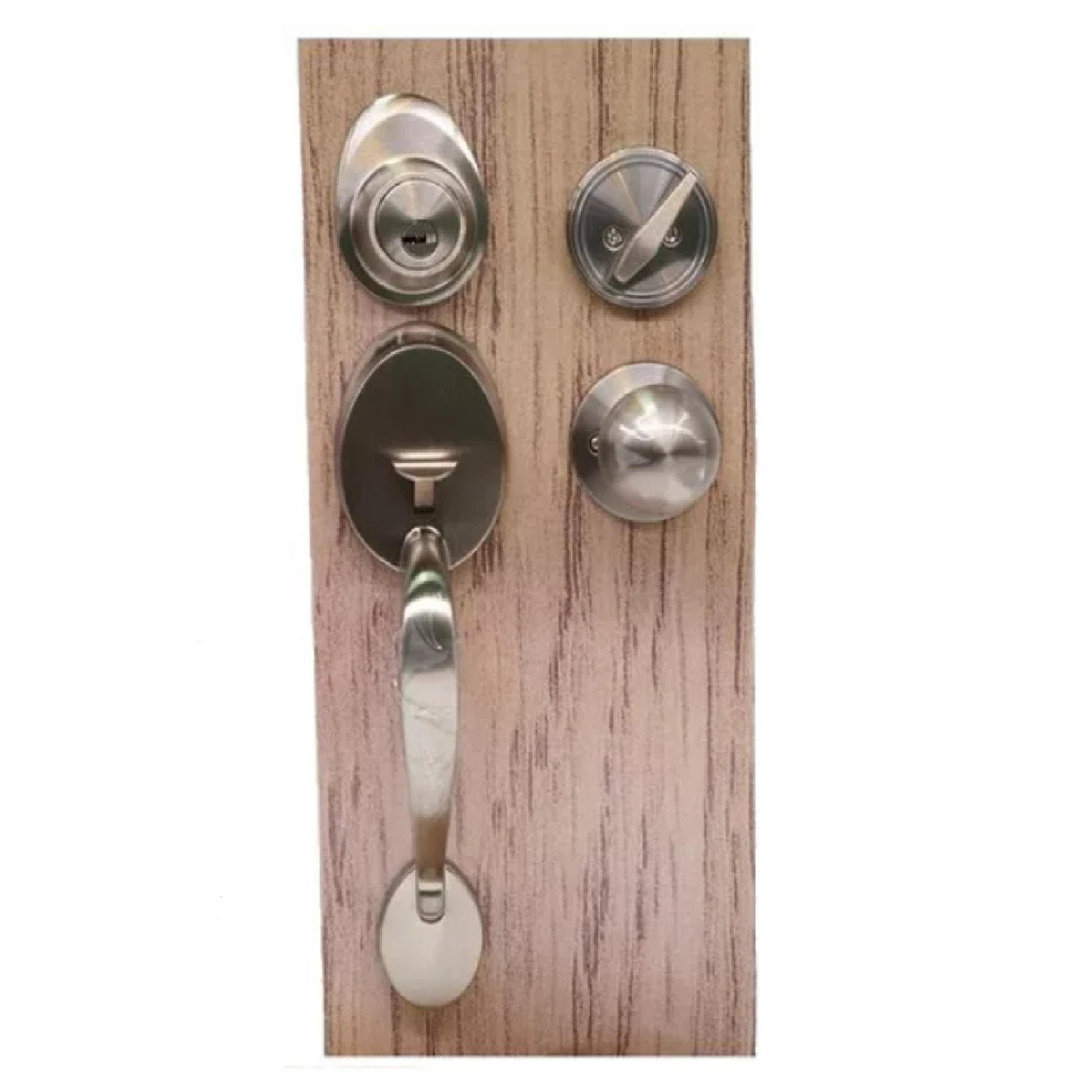 Yale CA5057D/US5 Entrance Lockset Satin Stainless Steel 2 Yale CA5057D/US5 Entrance Lockset Satin Stainless Steel - Image 2