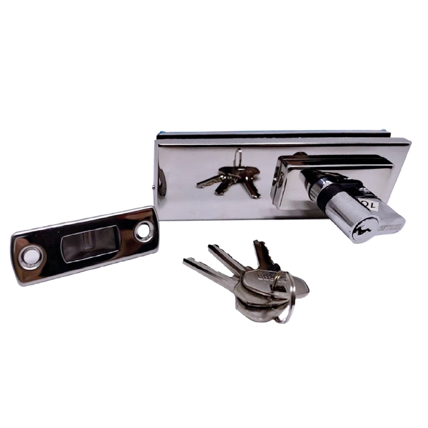 ESTRON Bottom Patch Lock US10 Glass Door Complete Bottom Lock Patch Fitting 2 ESTRON Bottom Patch Lock US10 Glass Door Complete Bottom Lock Patch Fitting - Image 2