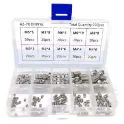 HardwareCity HEX GRUB SCREWS Stainless Steel 200PC/BOX
