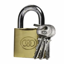 TRI-CIRCLE Brass Padlock SHORT 63MM TC0266