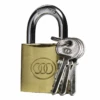 TRI-CIRCLE Brass Padlock LARGE SHORT 75MM TC0267
