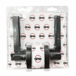 HWC Tubular Lever Lock Entrance Door Lock Knob Set MATT BLACK