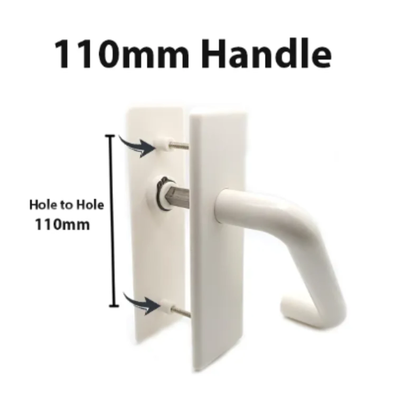Toilet Plastic BI-FOLD DOOR Handle Lock 2 Toilet Plastic BI-FOLD DOOR Handle Lock - Image 2