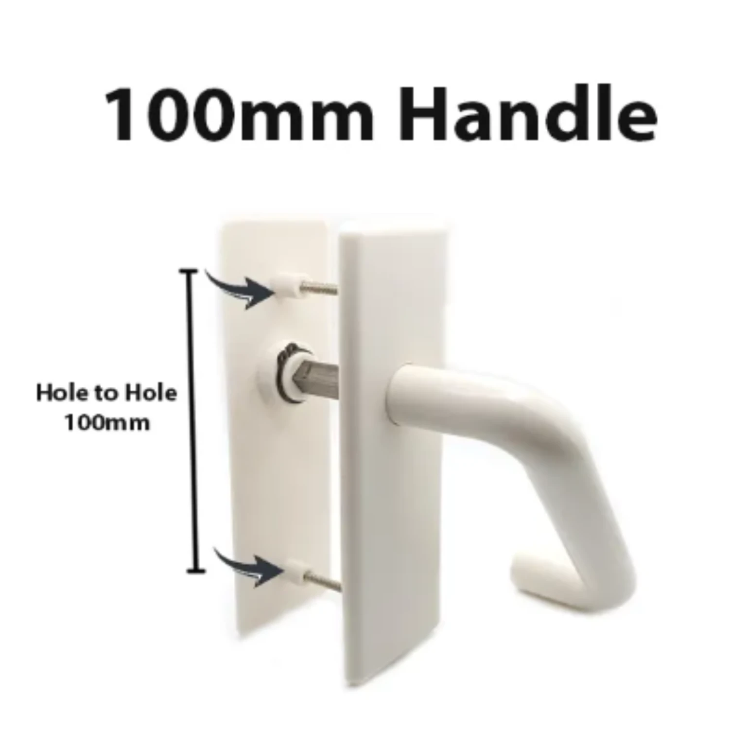 Toilet Plastic BI-FOLD DOOR Handle Lock 3 Toilet Plastic BI-FOLD DOOR Handle Lock - Image 3