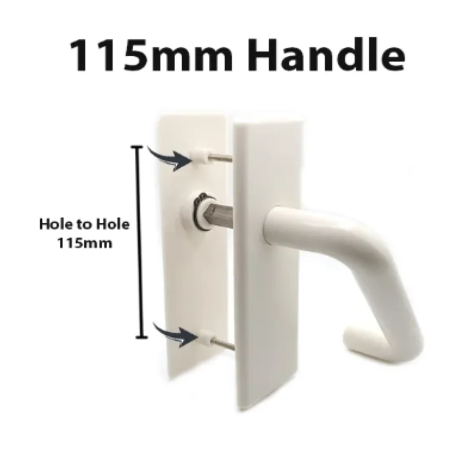 Toilet Plastic BI-FOLD DOOR Handle Lock 4 Toilet Plastic BI-FOLD DOOR Handle Lock - Image 4
