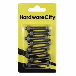 HWC SS316 Marine Fasteners, M6 X 35, Hexagon Bolts And Nut, 8PC/Pack