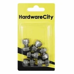 HWC SS316 Marine Fasteners, M8 X 12 Allen Cap Screws And Nut, 6PC/Pack
