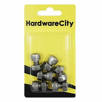 HWC SS316 Marine Fasteners, M8 X 12 Allen Cap Screws And Nut, 6PC/Pack 1 HWC SS316 Marine Fasteners, M8 X 12 Allen Cap Screws And Nut, 6PC/Pack
