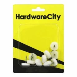 HardwareCity 16MM PVC Furniture Glider With Nail, 10PC/Pack