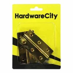 HardwareCity 70MM X 20MM Solid Brass Hinges, 2PC/Pack