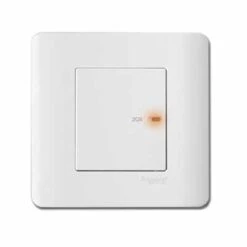 Schneider Zencelo White 20A X 1 Gang Double Pole Switch (With Light)